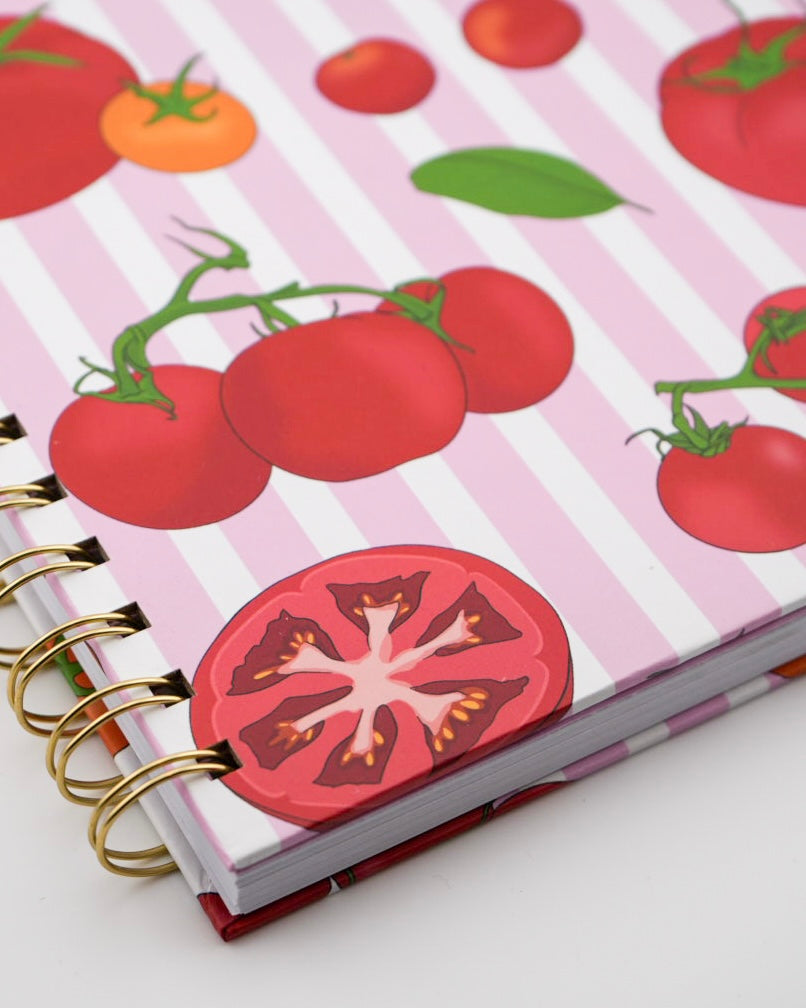 Tomato Girl Summer Spiral Notebook