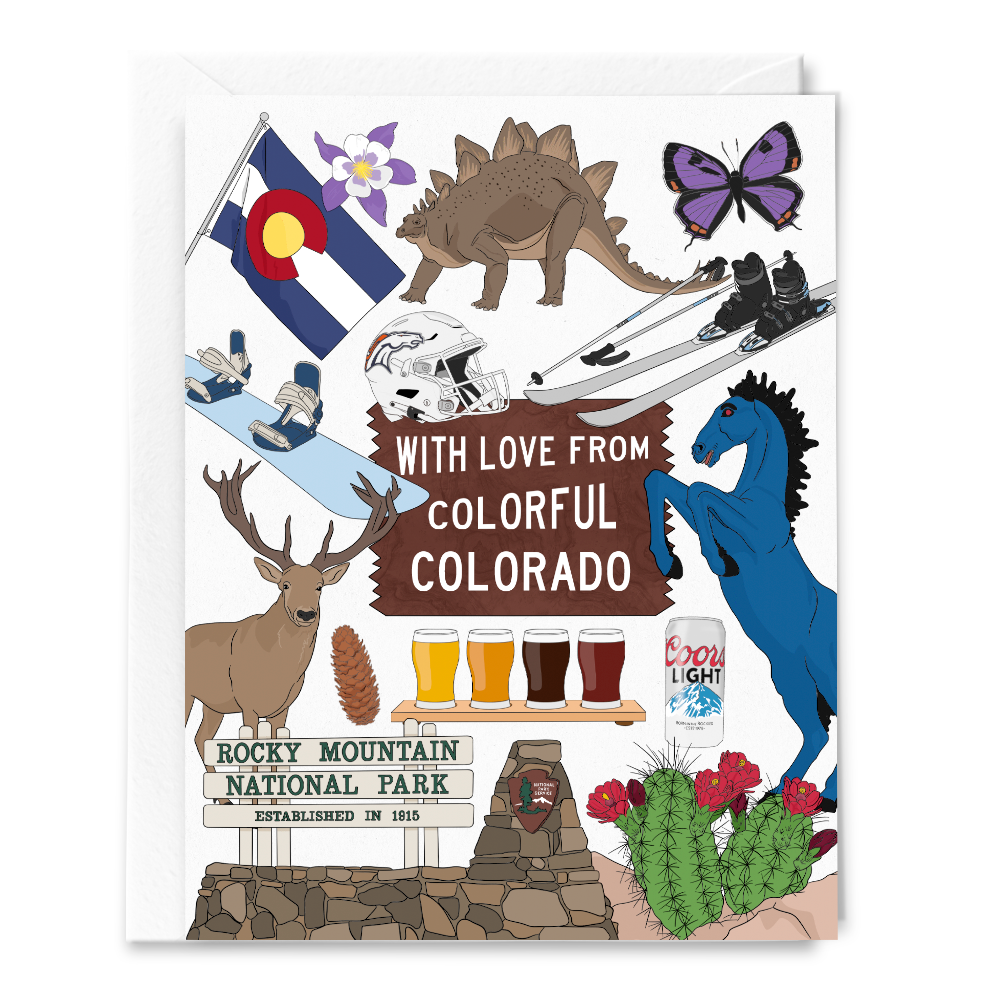 With Love from Colorful Colorado Card – Sammy Gorin LLC
