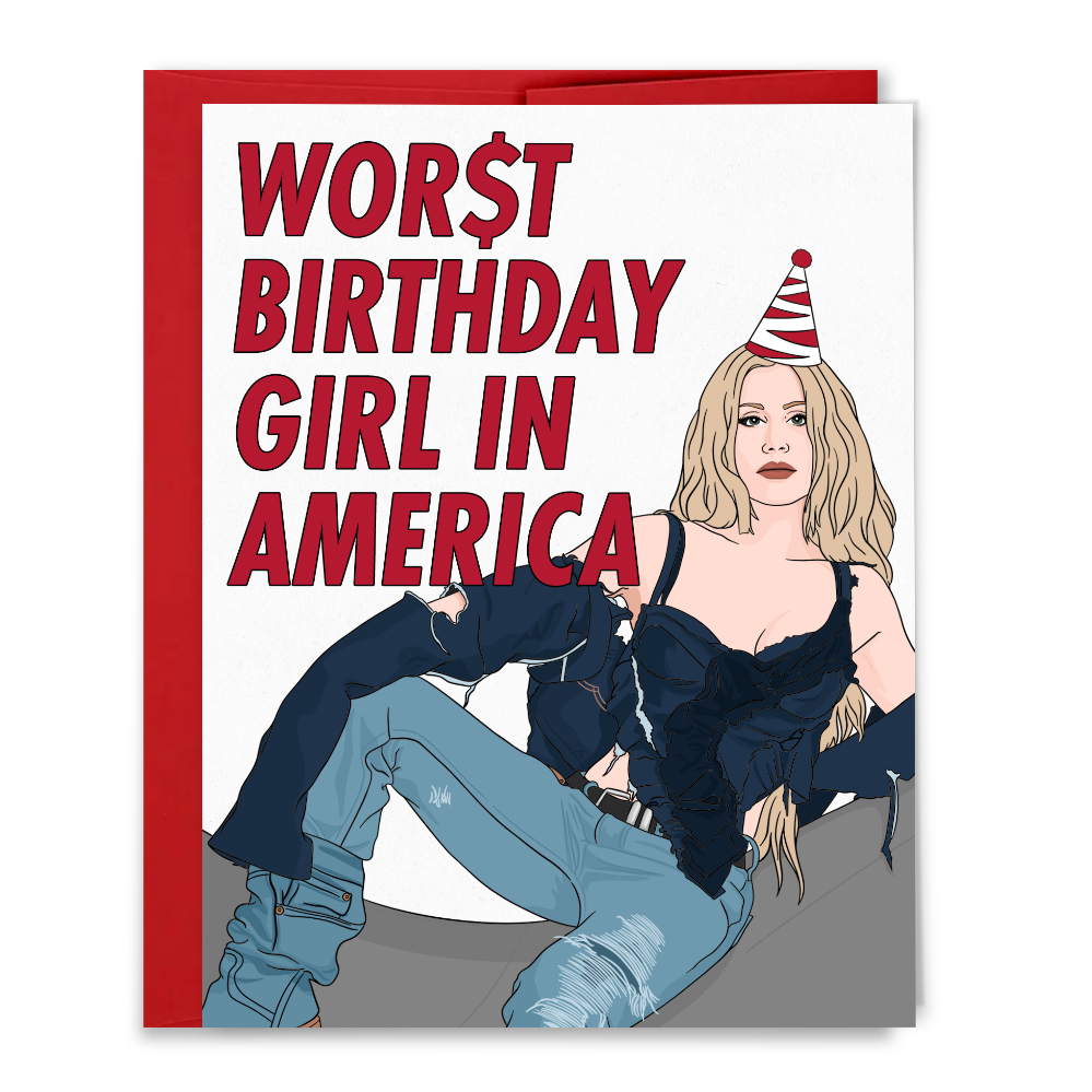 Worst Birthday Girl Card