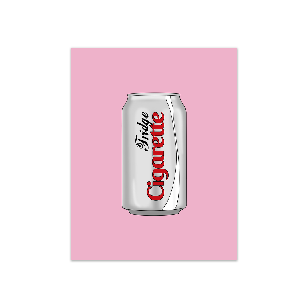 Fridge Cigarette Borderless Art Print