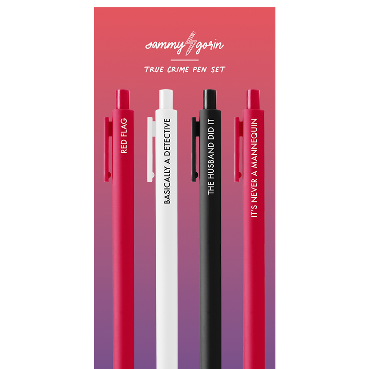 True Crime Gel Pen Set