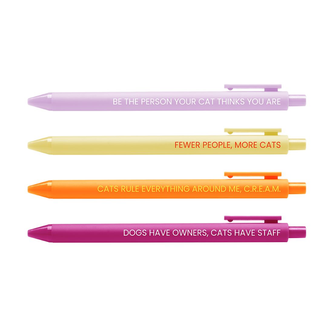 Cat Person Pen Set