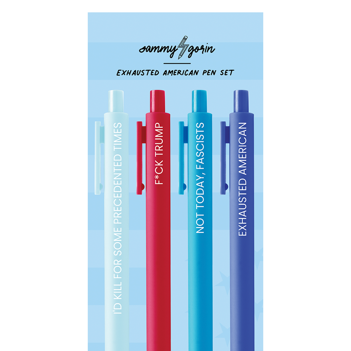 Exhausted American Pen Set