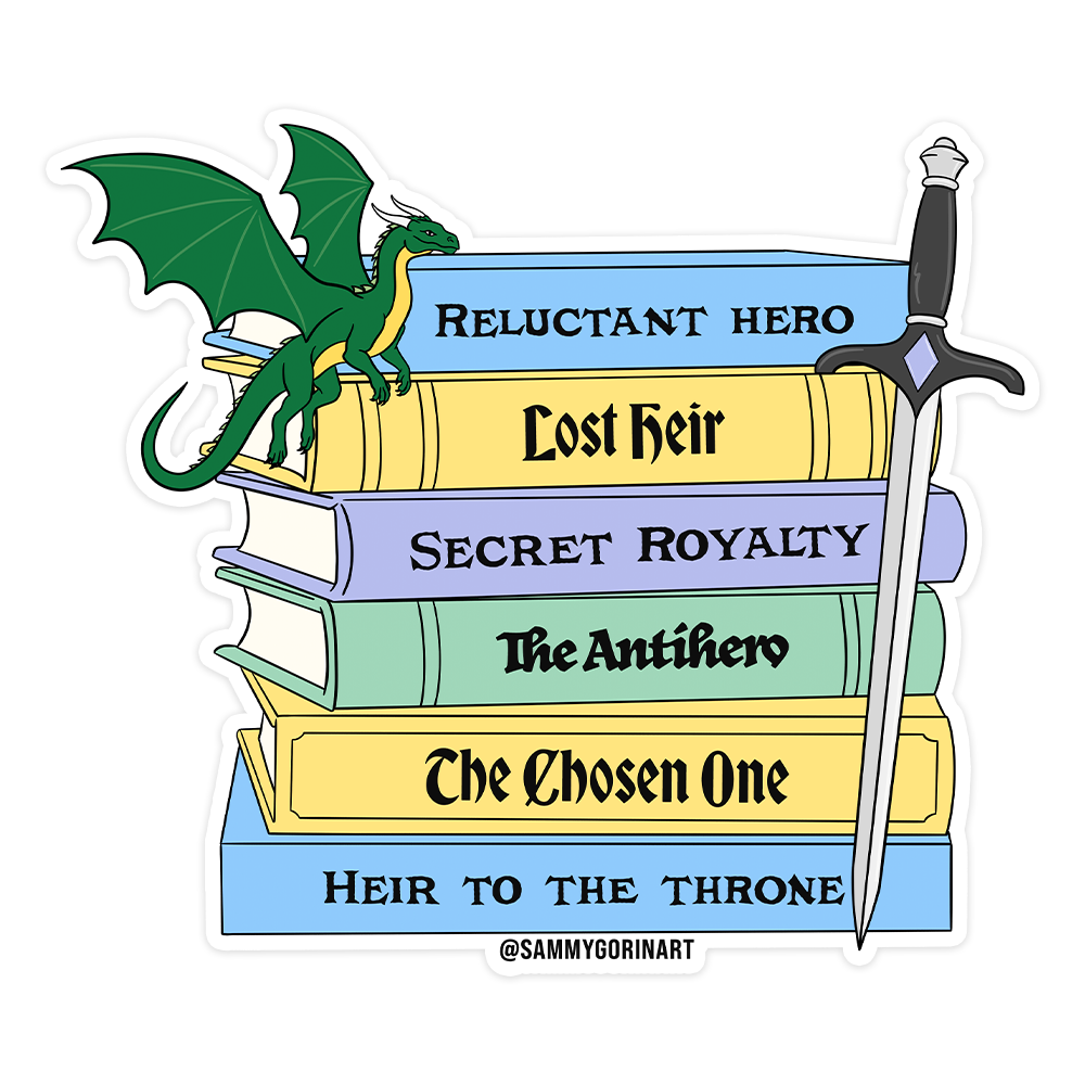 Fantasy Novel Character Tropes Sticker