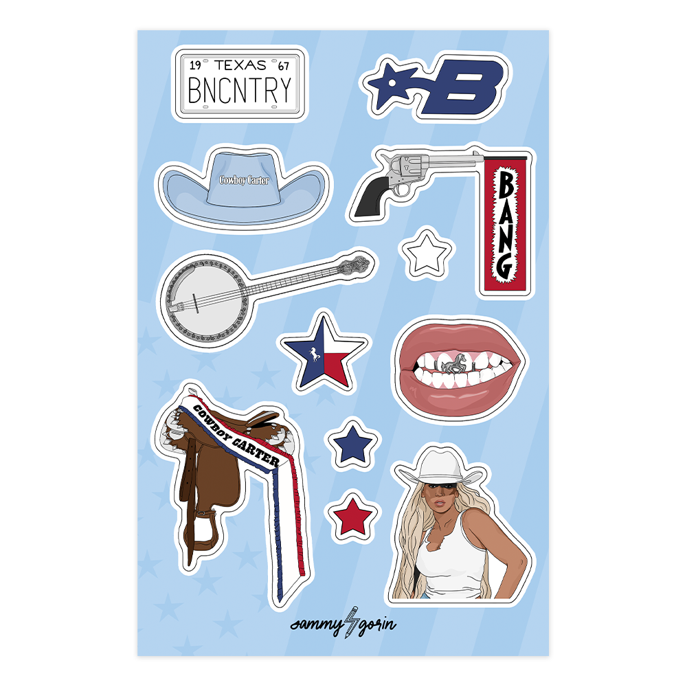 Bey Haw Bey-Haw Sticker Sheet – Sammy Gorin LLC