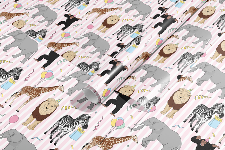 Party Animals Wrapping Paper