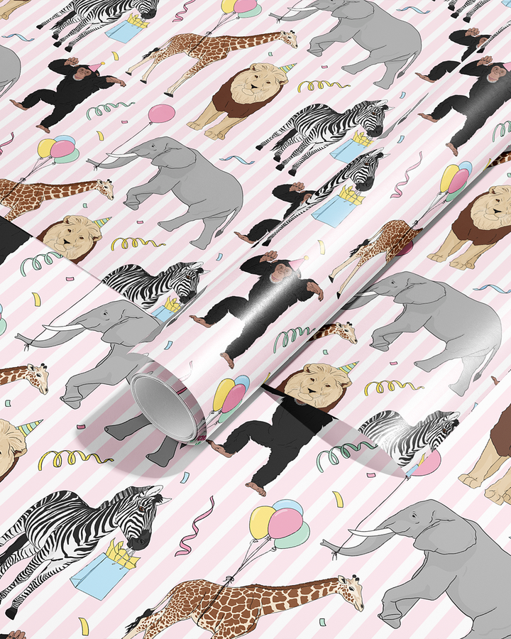 Party Animals Wrapping Paper