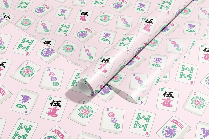 Mahjong Tiles Wrapping Paper