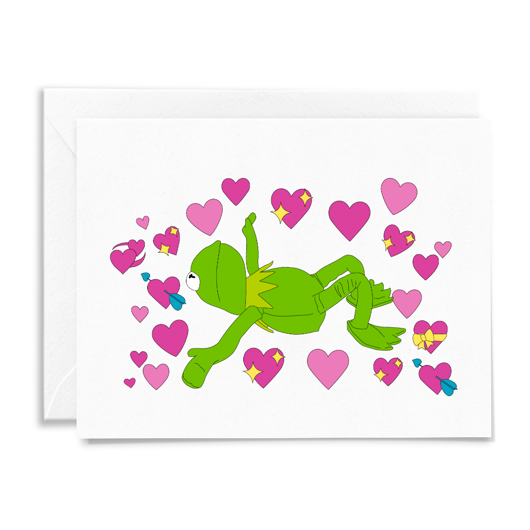 Kermit the Frog Love Meme Card - Sammy Gorin Art