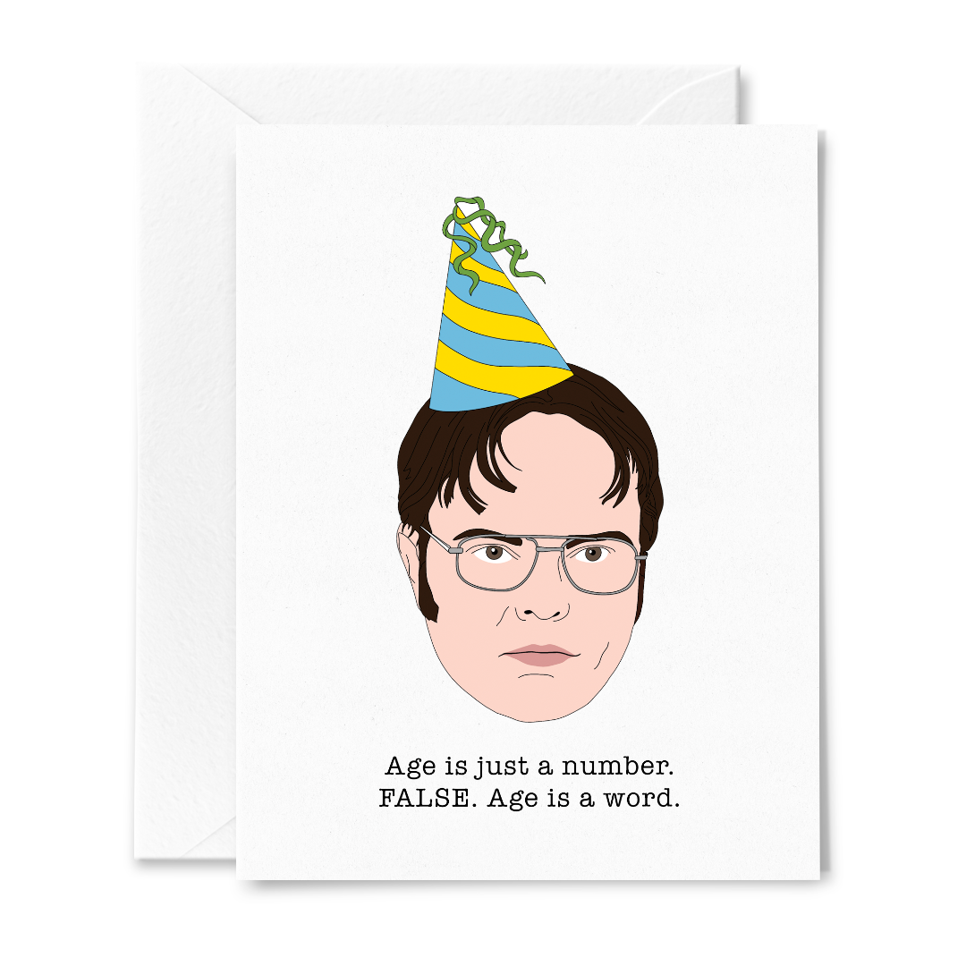 Dwight Schrute Birthday Card, Choose Style - Sammy Gorin Art